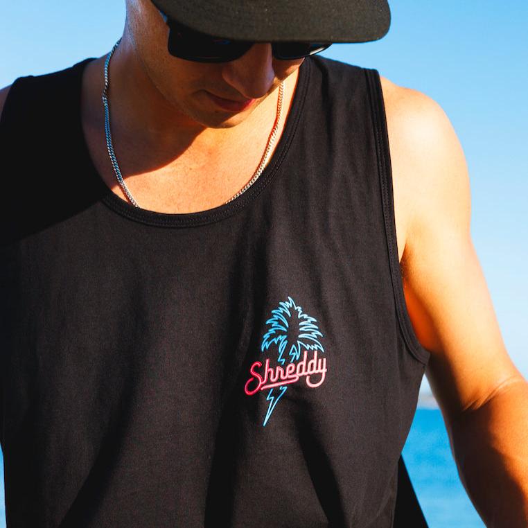 Neon Palm Tank (Mens) - Shreddy