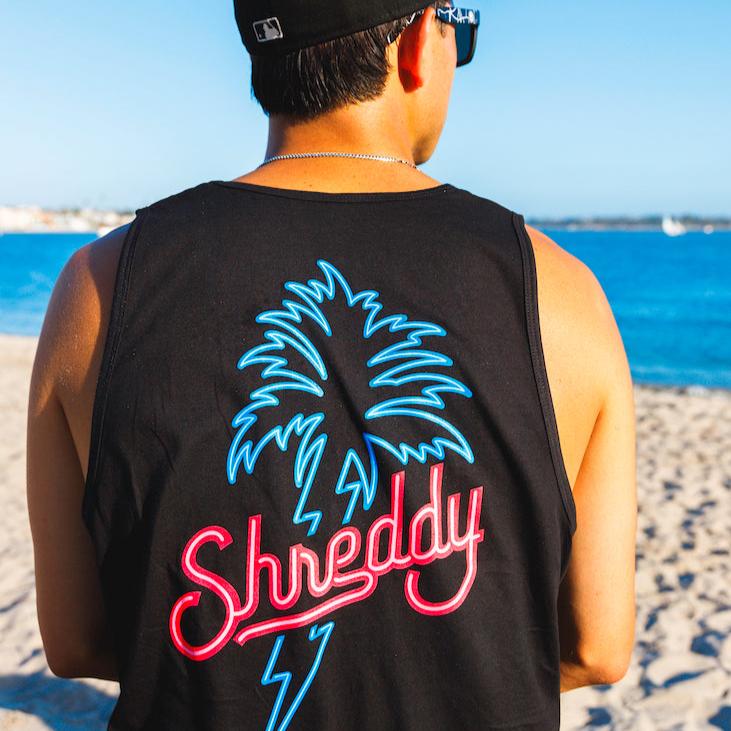 Neon Palm Tank (Mens) - Shreddy