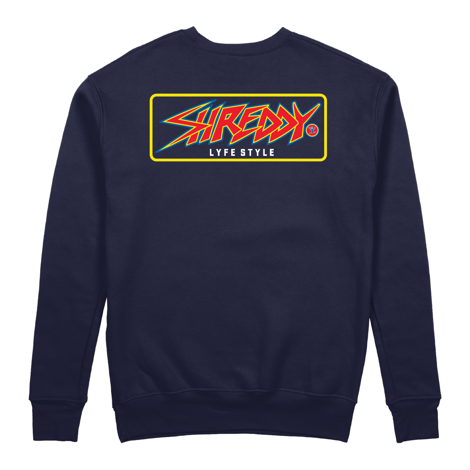 Pop Crewneck Sweatshirt Navy (Mens) - Shreddy