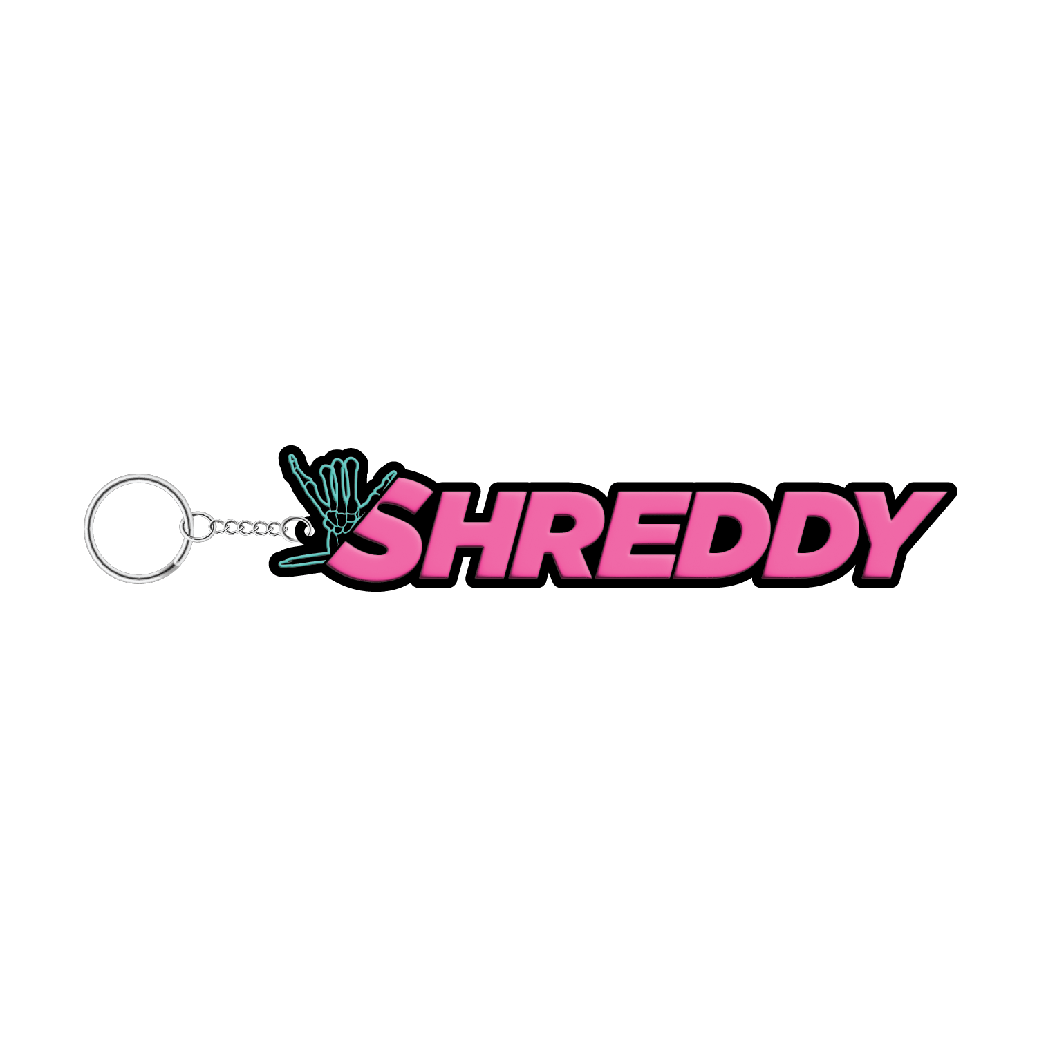 Shaka Shreddy Rubber Key Chain - Shreddy