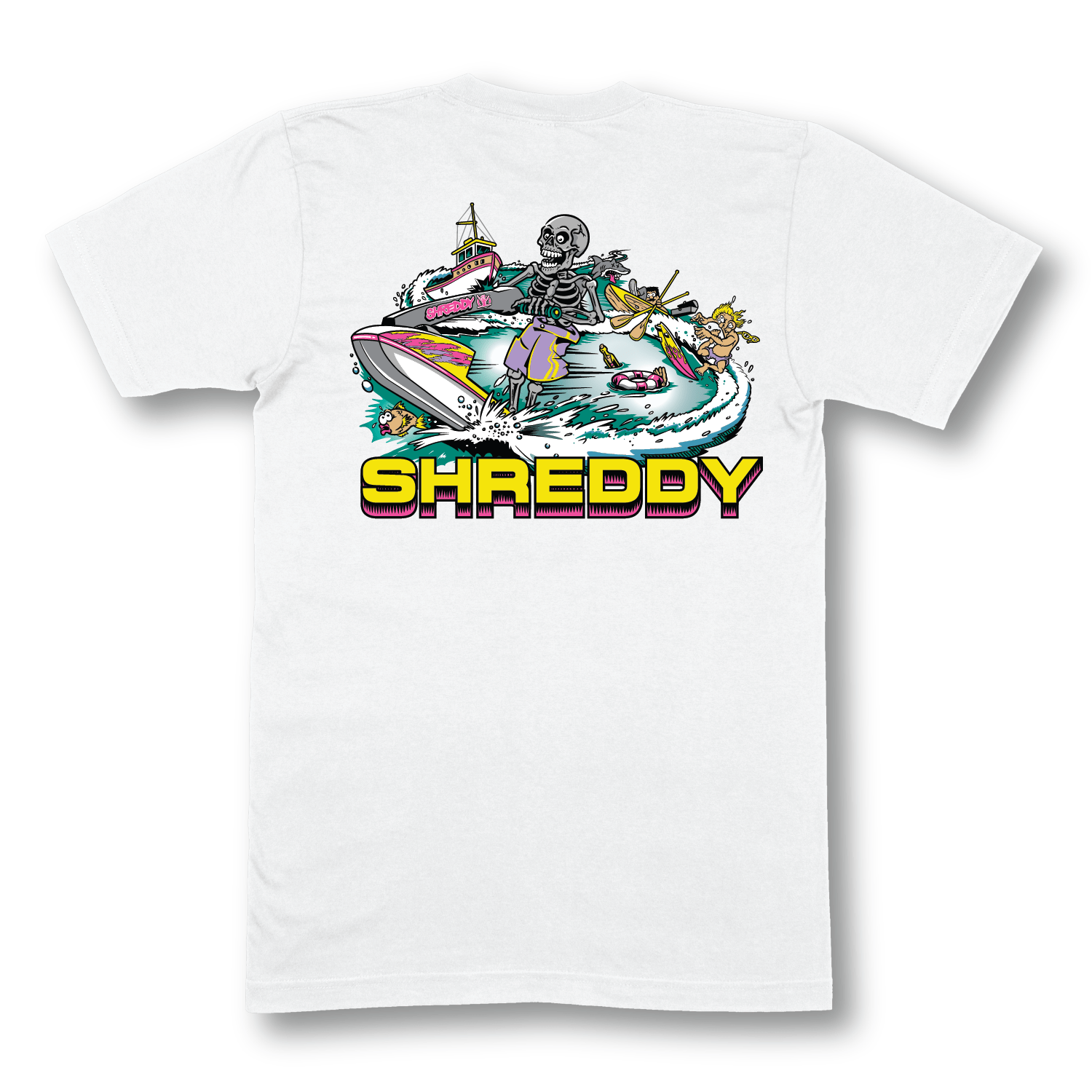 Ski Shirt White (Mens) - Shreddy