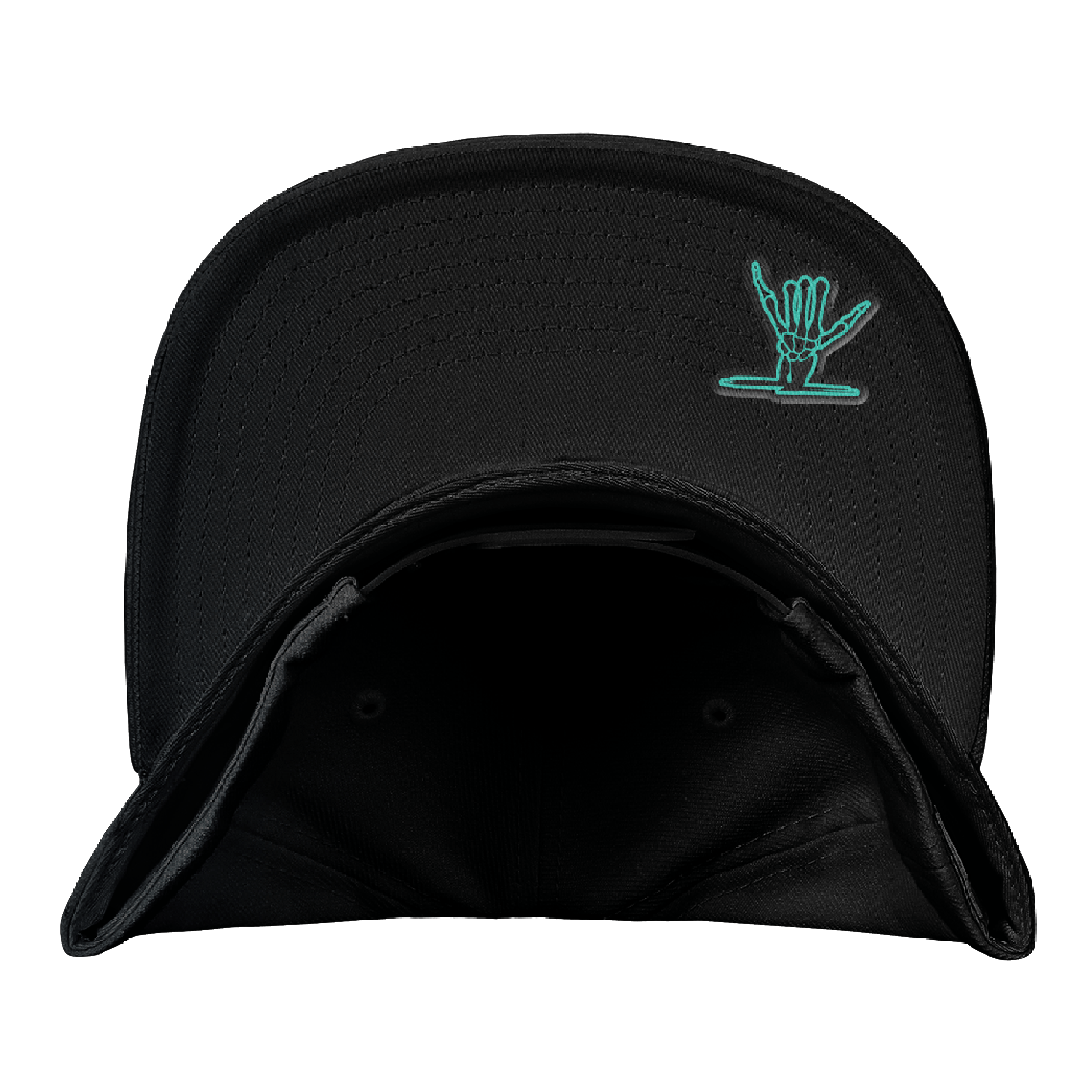 Stealth Blackout Hydro Perf Snapback - Shreddy