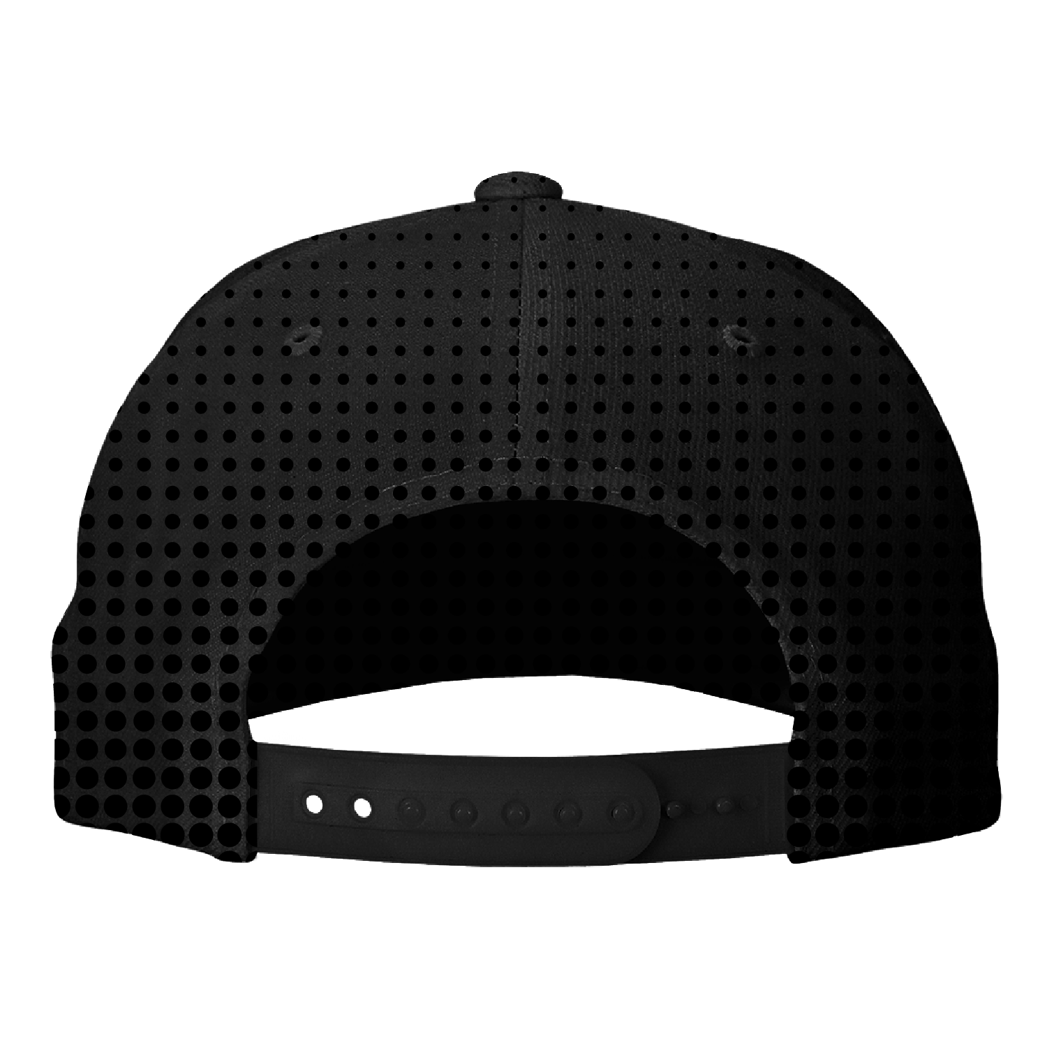 Stealth Blackout Hydro Perf Snapback - Shreddy