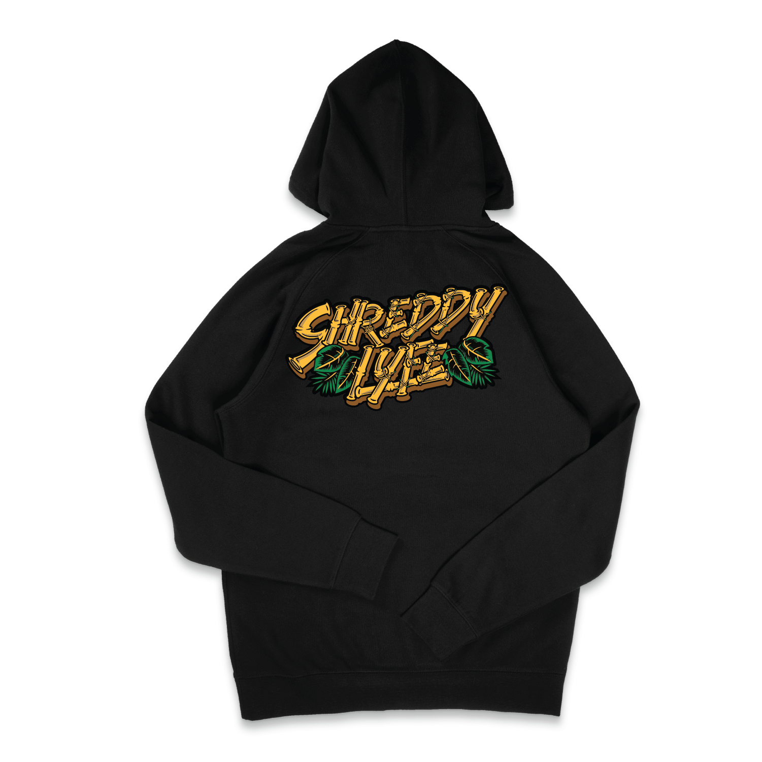 Tiki Hoodie Black (Mens) - Shreddy