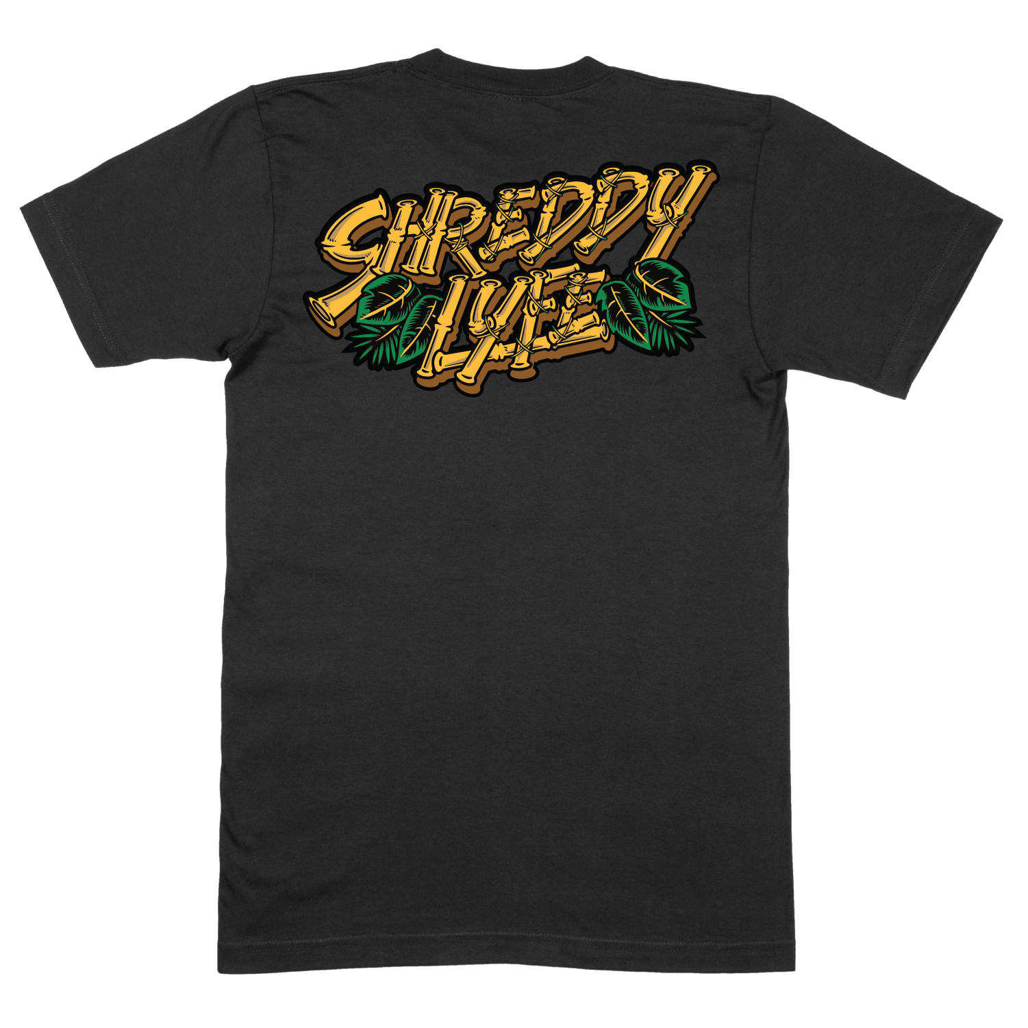 Tiki Shirt Black (Mens) - Shreddy