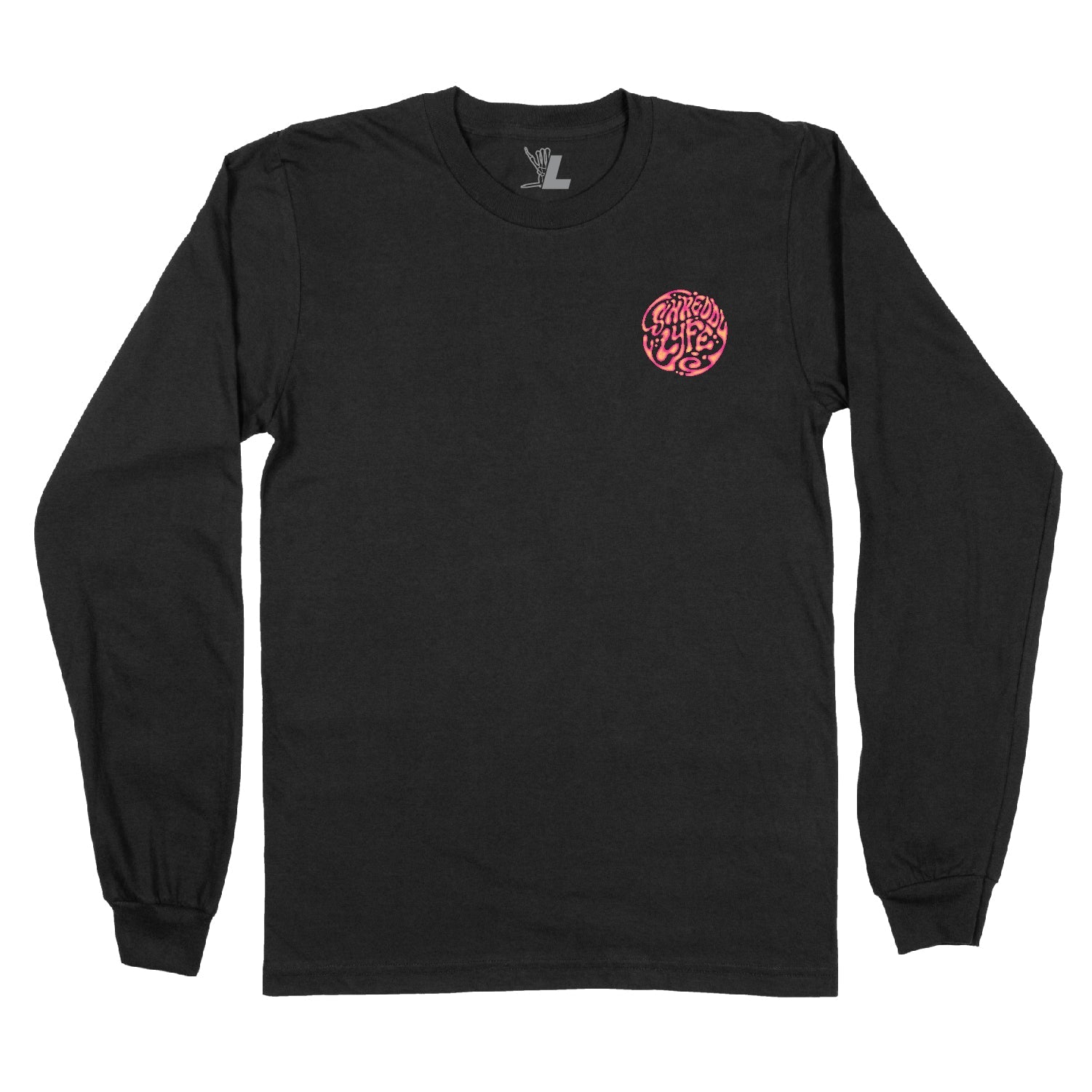 Trippy Long Sleeve Black (Mens) - Shreddy