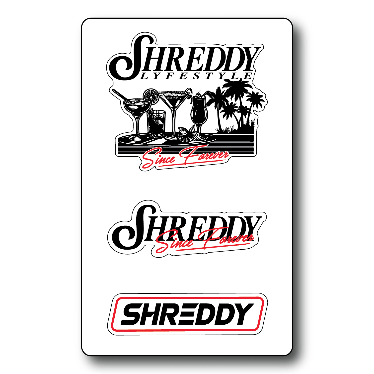 Vacay Sticker Sheet - Shreddy