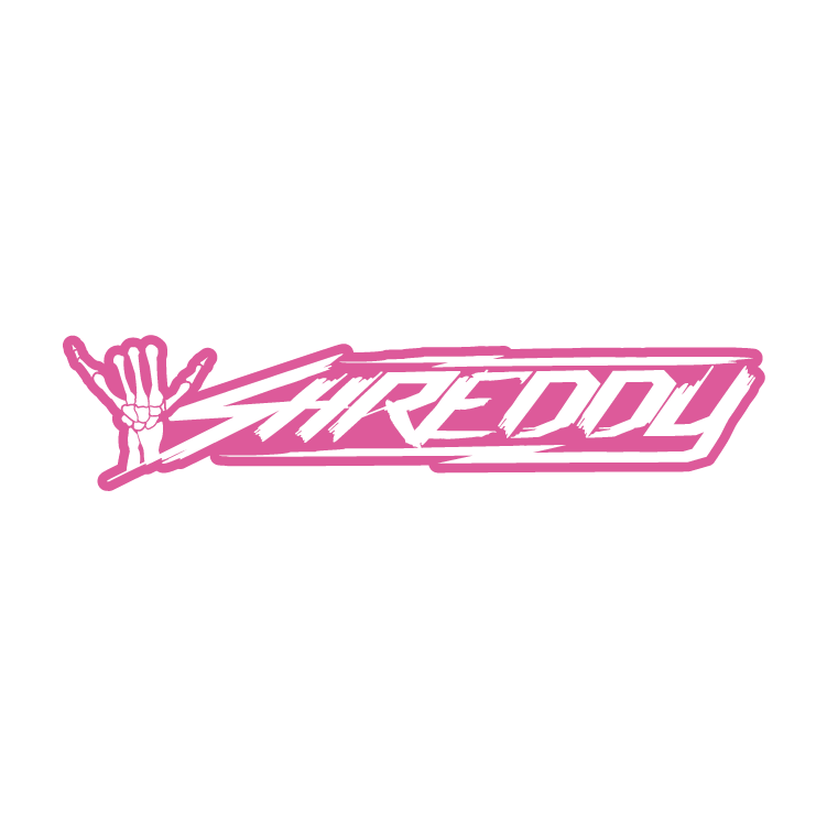 Banner Logo Window Sticker (Available in different colors) - Shreddy