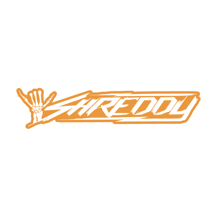 Banner Logo Window Sticker (Available in different colors) - Shreddy