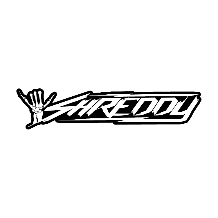 Banner Logo Window Sticker (Available in different colors) - Shreddy