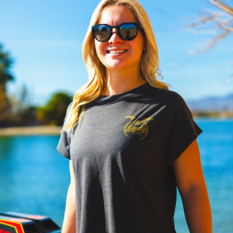 Bird Shirt Vintage Wash Shirt Black (Womens) - Shreddy