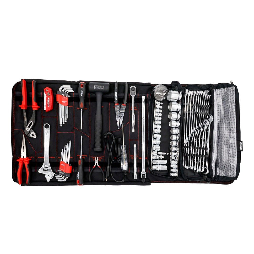 BOXO X SHREDDY BOAT ROLL | 82-Piece Metric and SAE Marine Tool Roll and Dry Bag - Shreddy