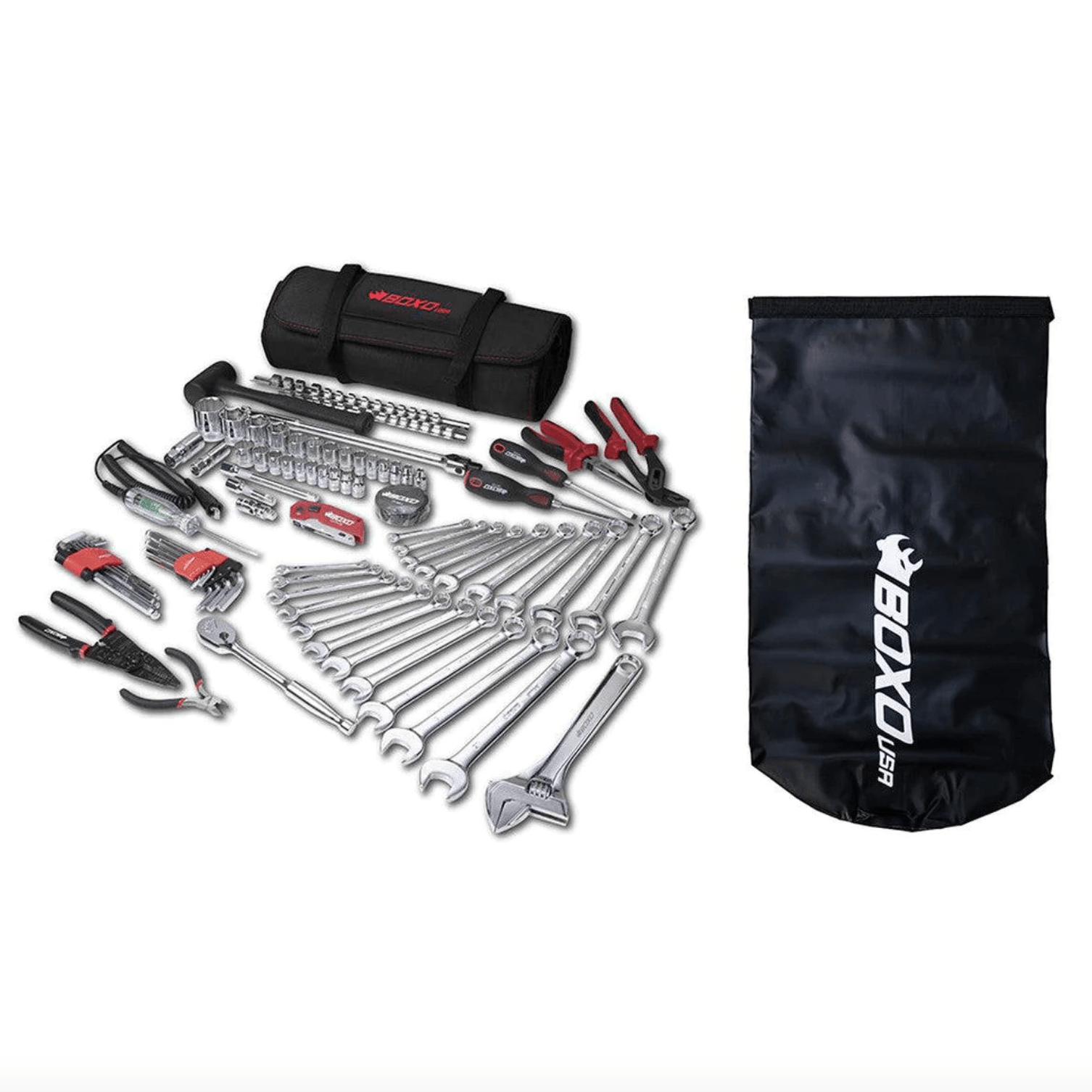BOXO X SHREDDY BOAT ROLL | 82-Piece Metric and SAE Marine Tool Roll and Dry Bag - Shreddy