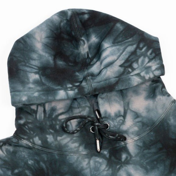 Checks Hoodie Tie Dye Black (Mens) - Shreddy