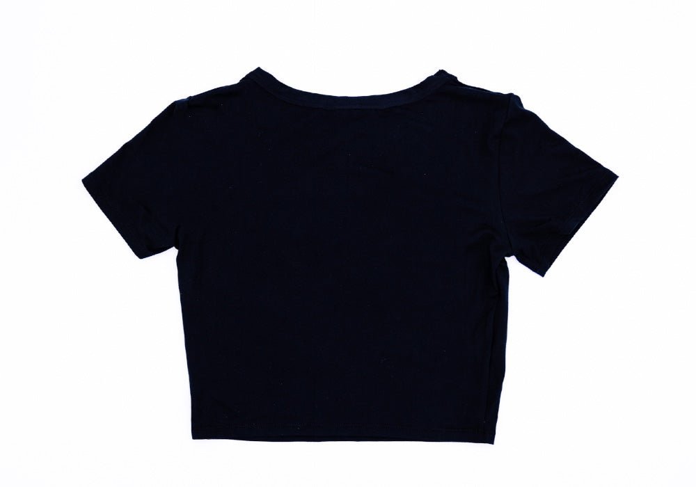 Copy Crop Shirt Black (Womens) - Shreddy