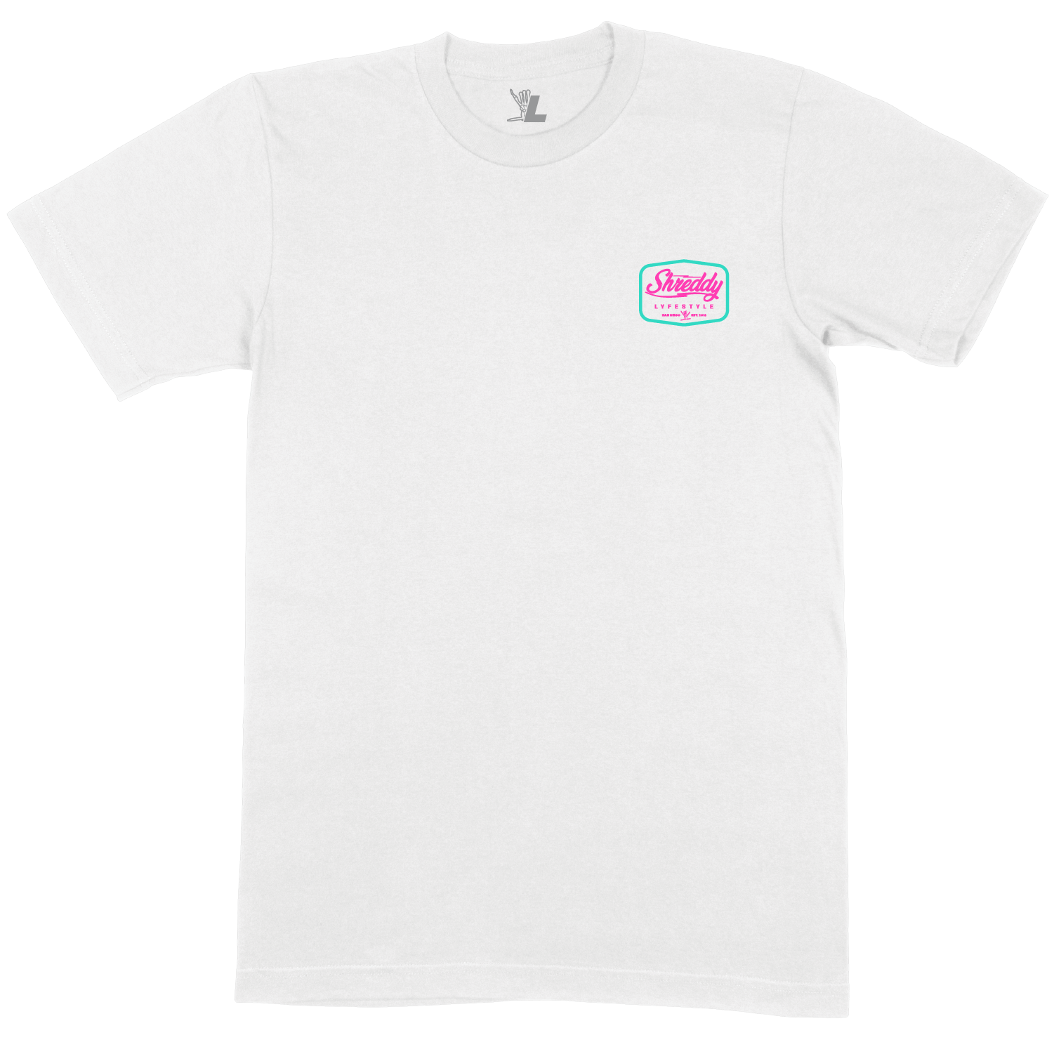 Pink shirt 2024 with white writing