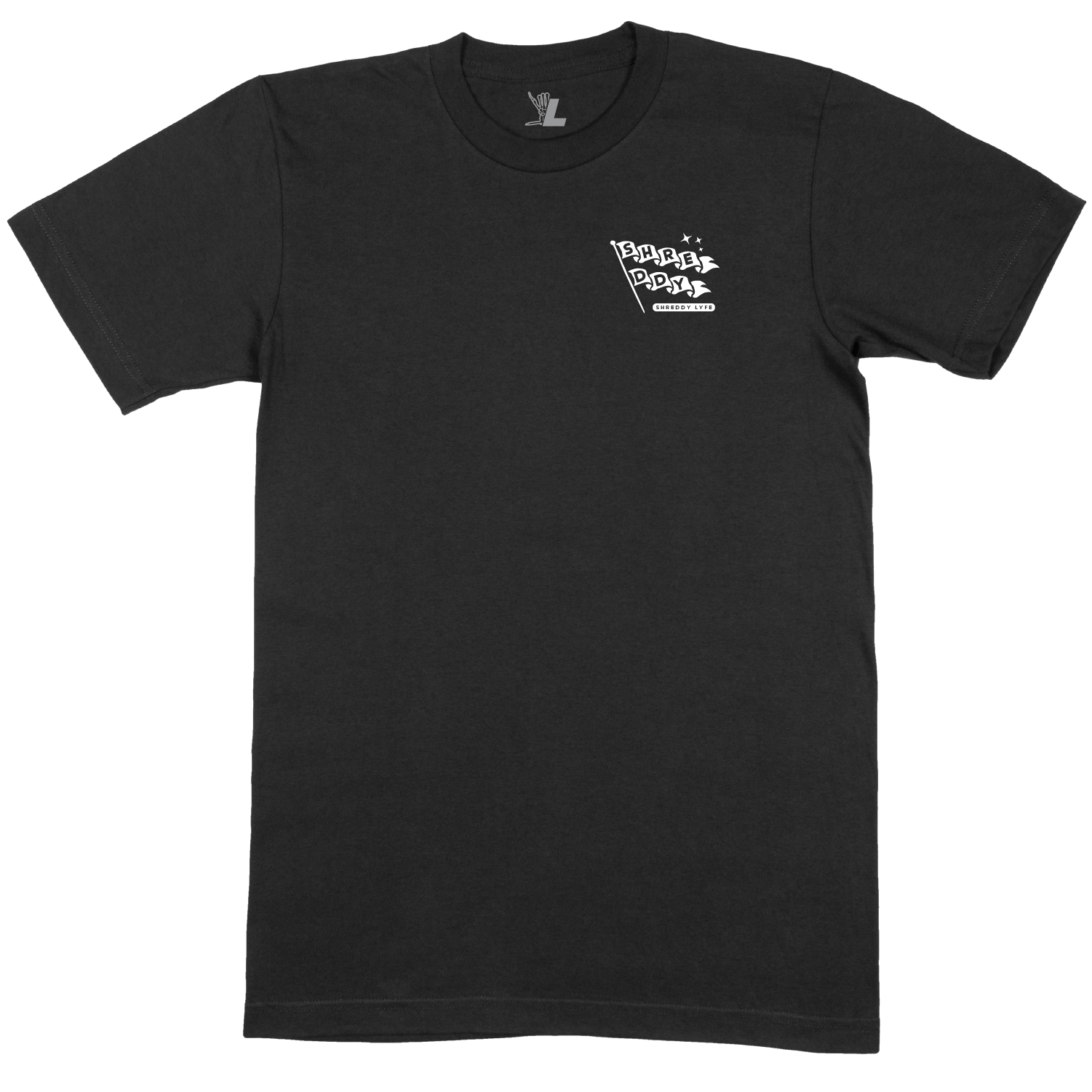 Flagpole Shirt Black (Youth) - Shreddy