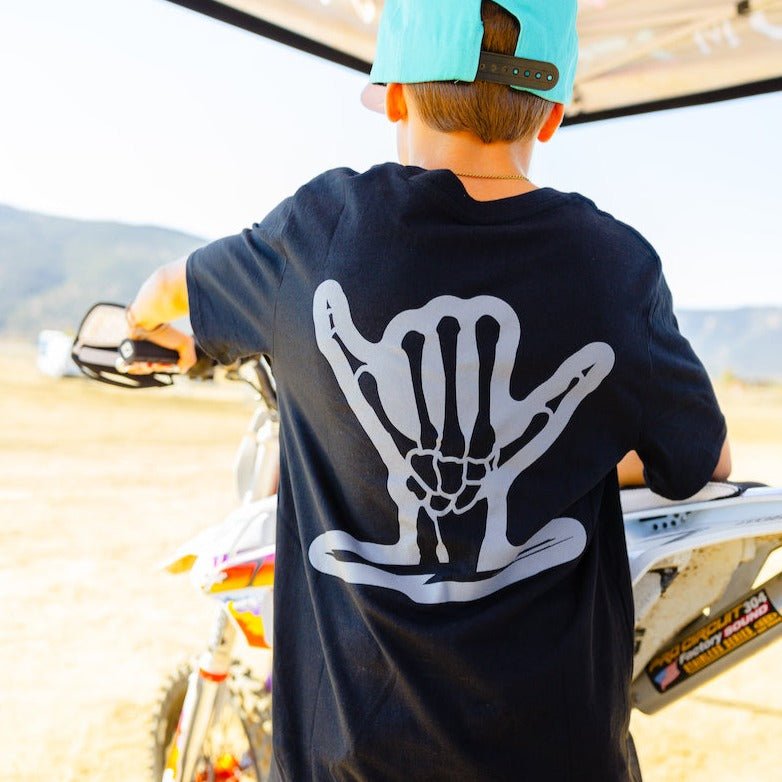 Icon Shaka Shirt Black (Youth) - Shreddy