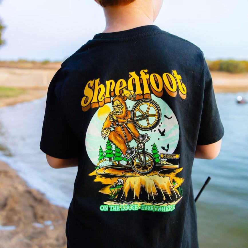 Shredfoot Shirt Black (Youth) - Shreddy