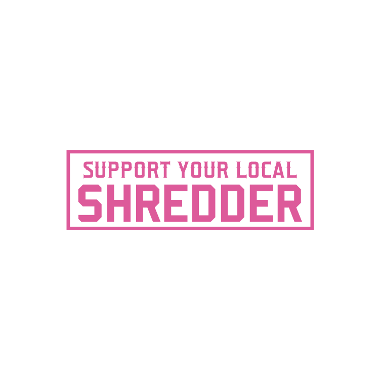 Support Window Sticker (Available in different colors) - Shreddy